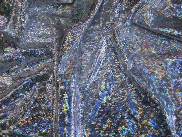 132 Schlangenhaut Holo silber Rest